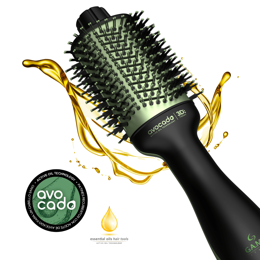 Cepillo Secador Gama Avocado Power Brush 3D - Fuerza Y Luminosidad