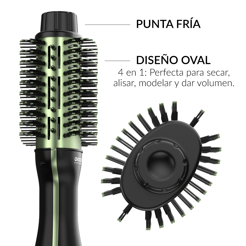Cepillo Secador Gama Avocado Power Brush 3D - Fuerza Y Luminosidad
