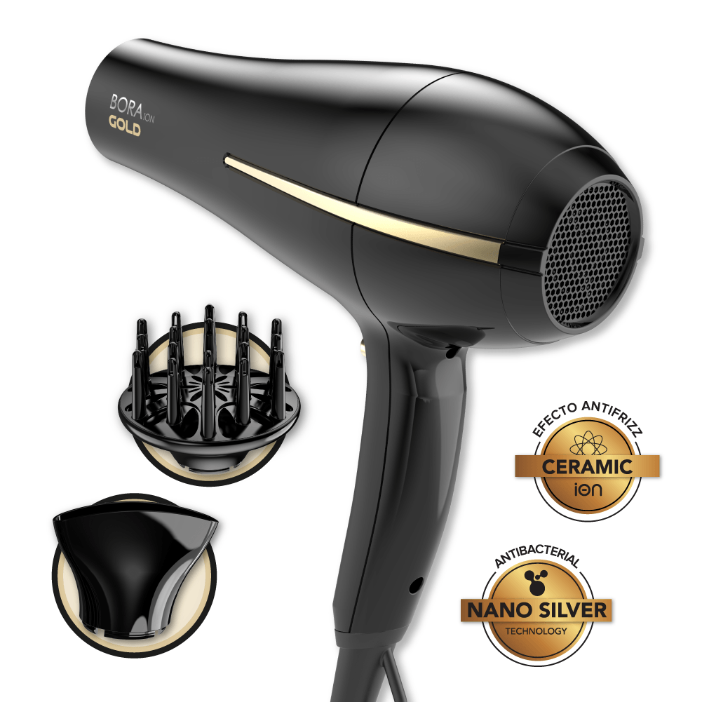 Secador Gama Bora Gold - Con Aceite De Argan