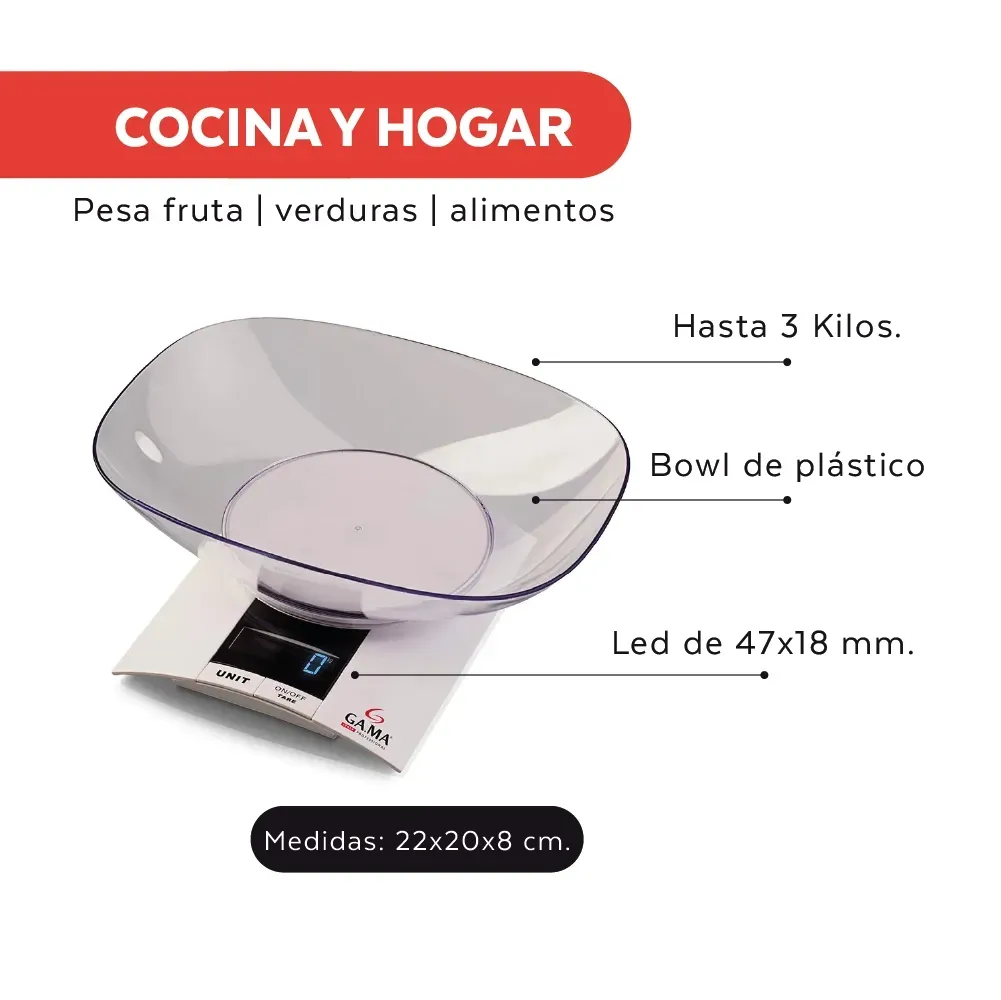 Balanza Gama Profesional - Cocina Y Hogar