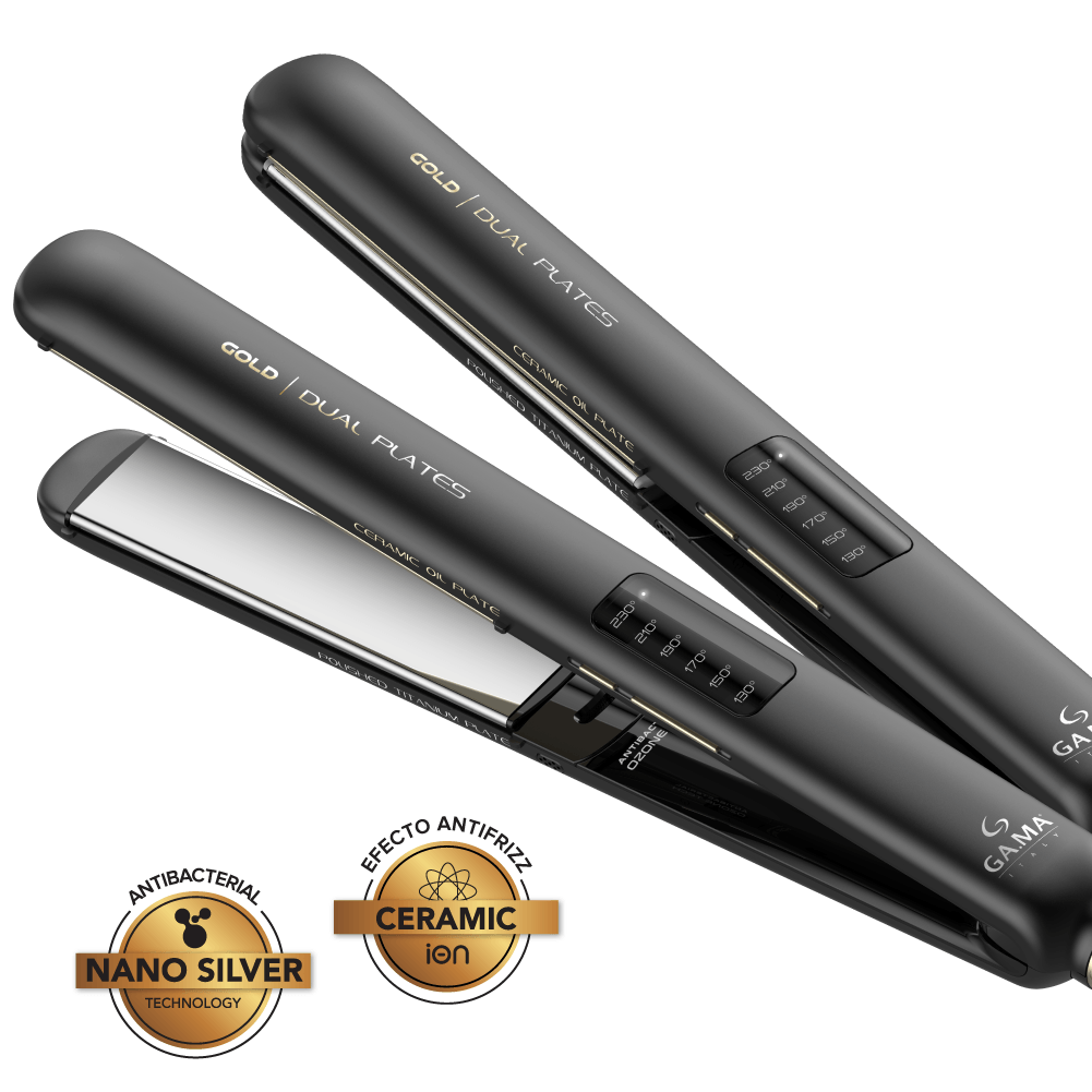 Planchita Gama Cp14 Led Dual Plate Gold - Aceite De Argan