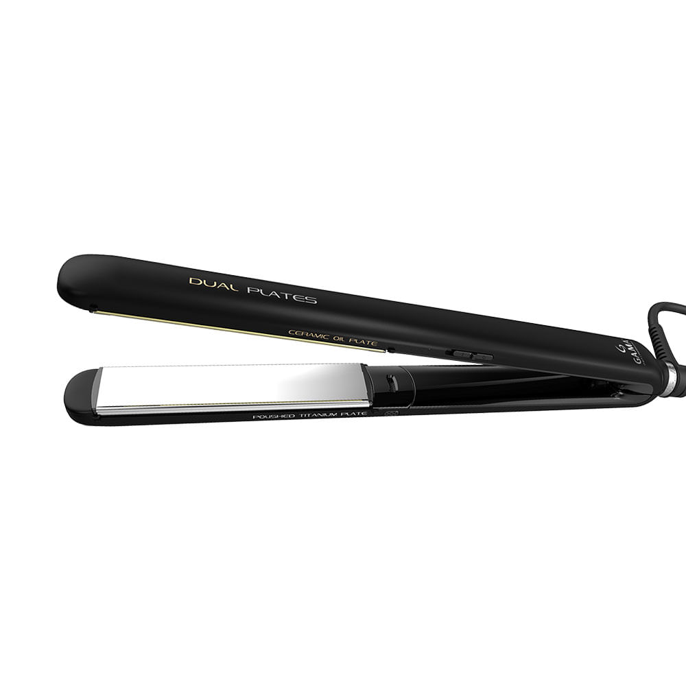 Gama Italy Planchita Cp14 On-Off Dual Plates - Cerámica Y Titanio