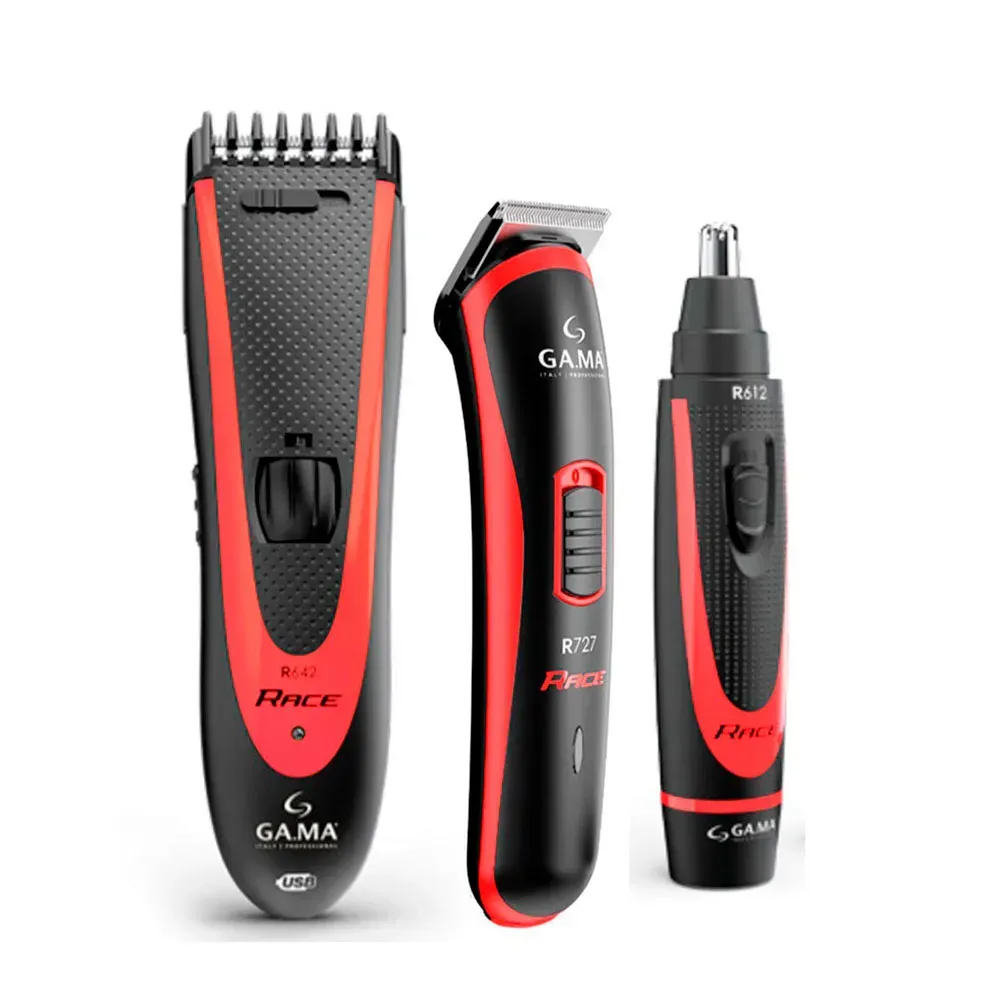 Pack Ga.Ma Italy Race R649 - Clipper, Trimmer Y Nose Trimmer