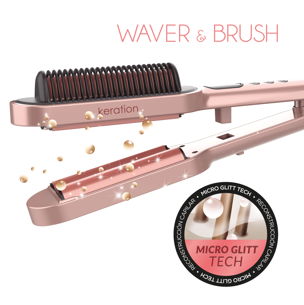 Set Ga.Ma Rizador Waver Y Brush Y Secador Diva Keration