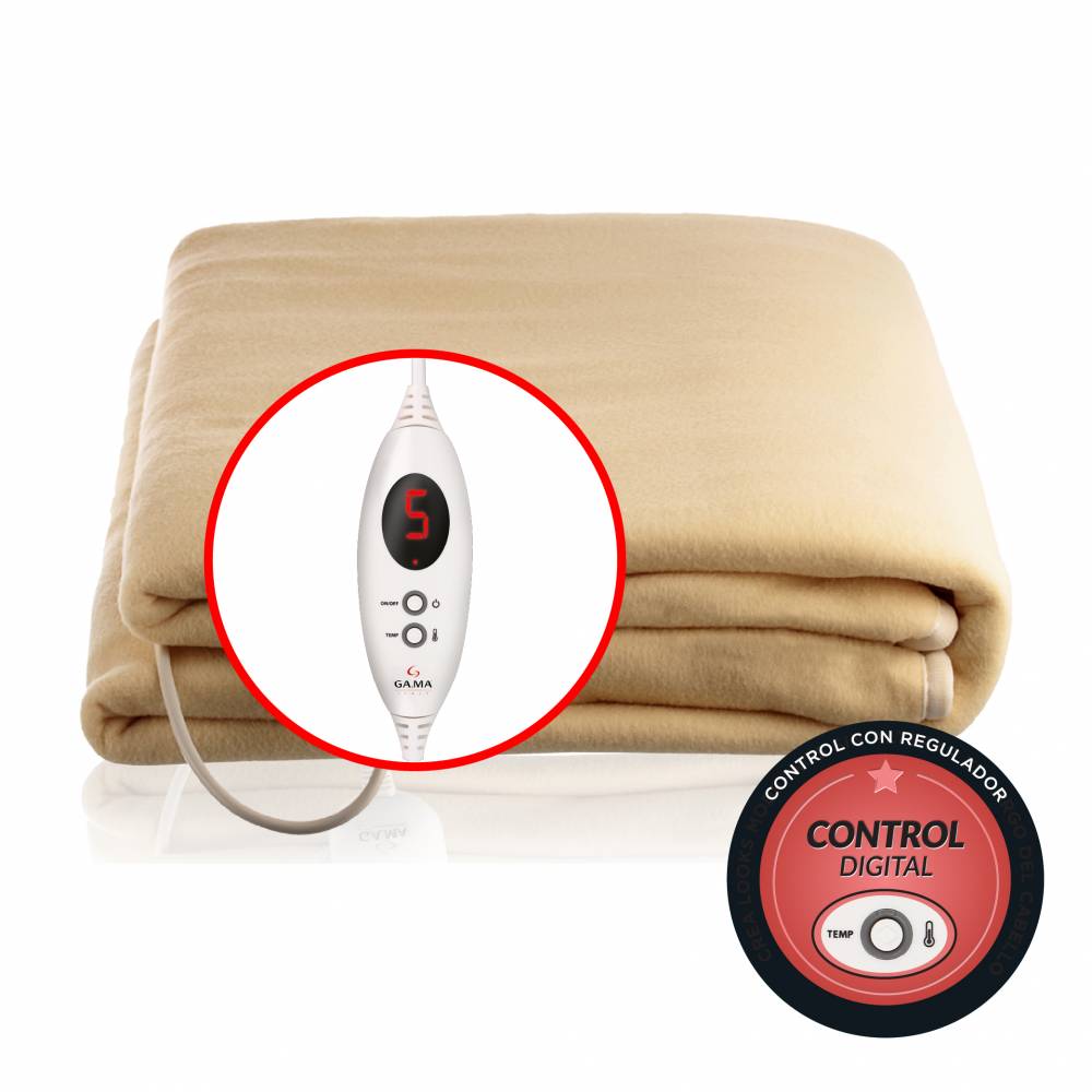 Calienta Camas Ga.Ma Poliester 1 Plaza Regulador Digital