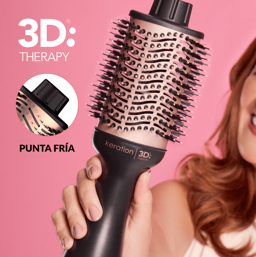Cepillo Secador Gama Stylish Keration Brush 3D - Anti Frizz