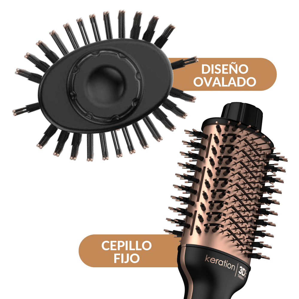 Cepillo Secador Gama Stylish Keration Brush 3D - Anti Frizz