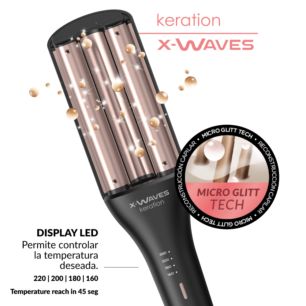 Rizador Gama Keration X-Waves – Ondas Playeras