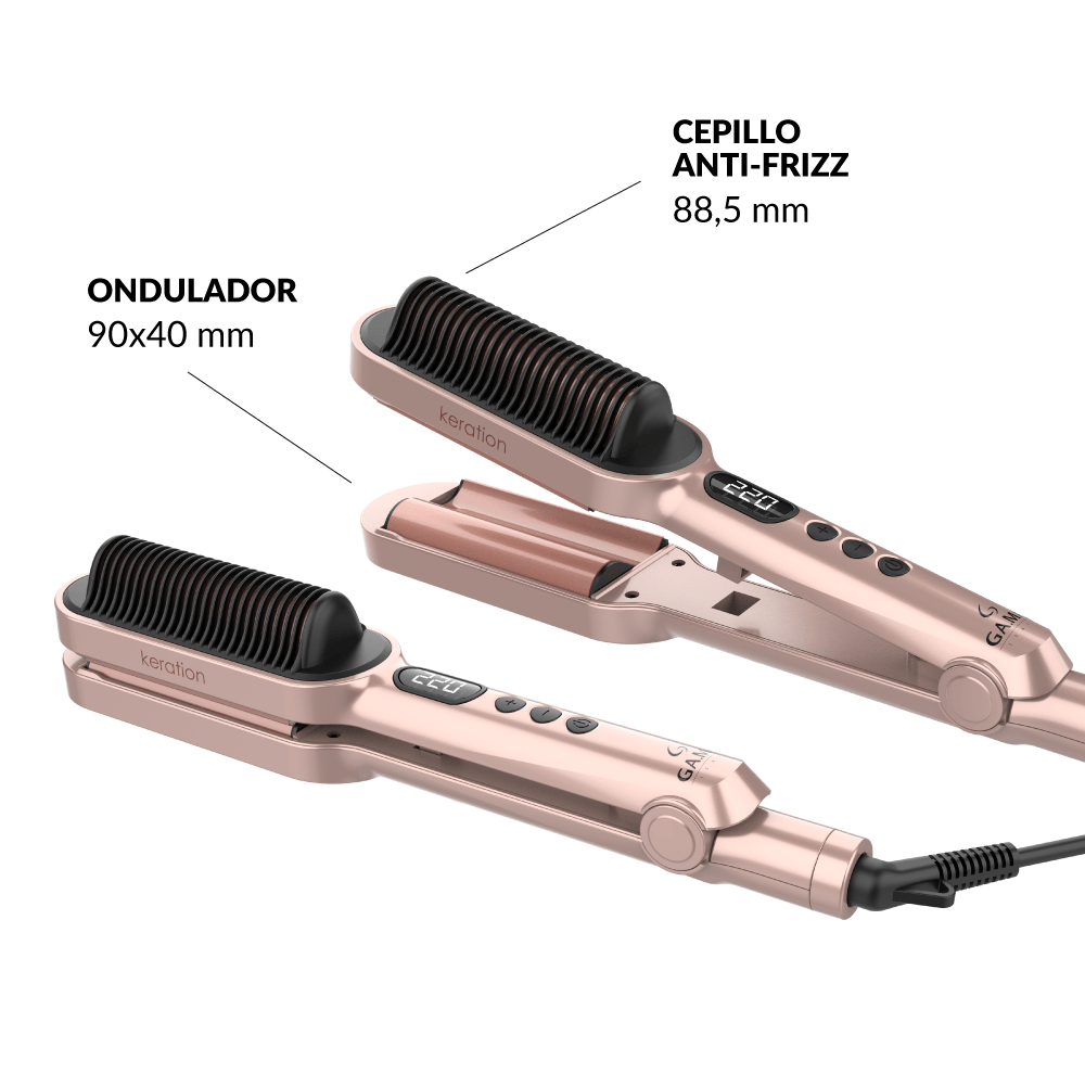 Rizador Gama Gama Waver &amp Brush Ondula Y Alisa