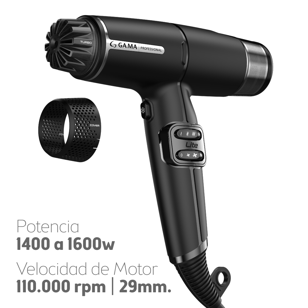 Secador Gama Professional Iq Lite - Negro